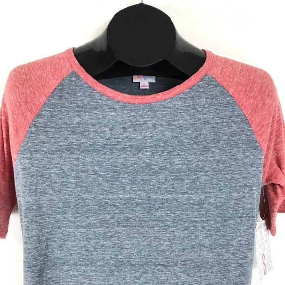 NEW LuLaRoe Julia Raglan Shirt Dress Women's Small Stretch Knit Midi Crew Neck - Picture 2 of 11